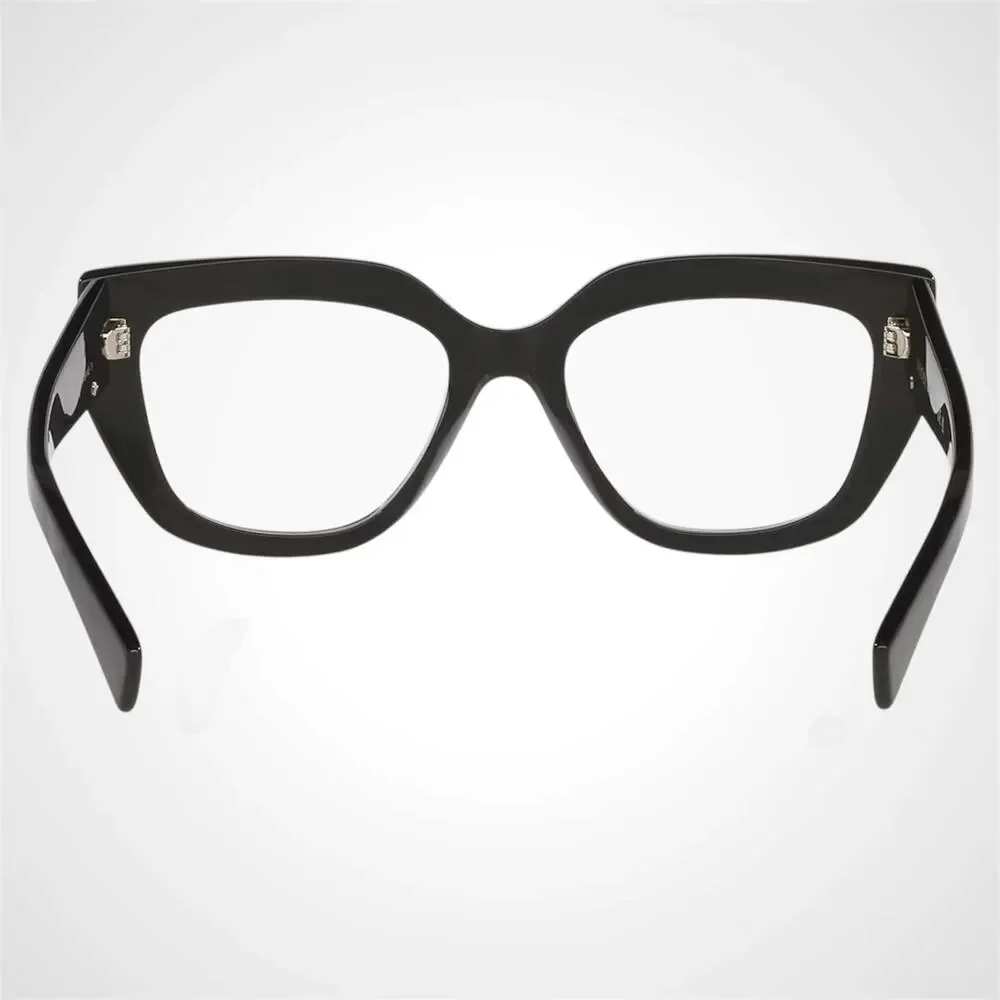 New Gucci Eyeglasses Black Cat Eye Metal GG Logo 53-18-140mm Rx-able Womens